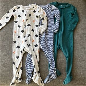THREE pairs Primary 12-18 month pajamas